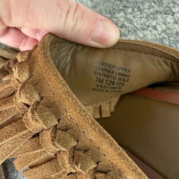 Tory Burch Fria Knotted-Fringe Espadrille Slide Suede Platform Sandals - Picture 8 of 9